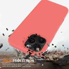 For iPhone 16 Pro Max Shockproof Silicone Magsafe Phone Case(Pink Orange) - 2