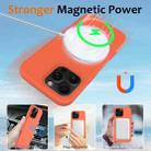 For iPhone 16 Pro Max Shockproof Silicone Magsafe Phone Case(Gold Orange) - 3