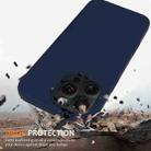 For iPhone 16 Pro Max Shockproof Silicone Magsafe Phone Case(Navy Blue) - 2