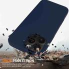 For iPhone 16 Pro Shockproof Silicone Magsafe Phone Case(Navy Blue) - 2