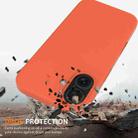 For iPhone 16 Plus Shockproof Silicone Magsafe Phone Case(Gold Orange) - 2