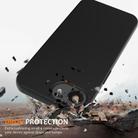 For iPhone 16e Shockproof Silicone Magsafe Phone Case(Black) - 2