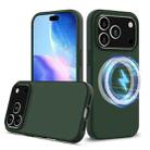 For iPhone 17 Pro Max Shockproof Silicone Magsafe Phone Case(Dark Green) - 1