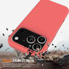 For iPhone 17 Pro Shockproof Silicone Magsafe Phone Case(Pink Orange) - 2