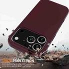 For iPhone 17 Pro Shockproof Silicone Magsafe Phone Case(Plum Color) - 2