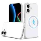 For iPhone 17 Shockproof Silicone Magsafe Phone Case(White) - 1