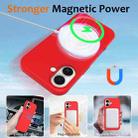 For iPhone 17 Shockproof Silicone Magsafe Phone Case(Red) - 3