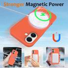 For iPhone 17 Shockproof Silicone Magsafe Phone Case(Gold Orange) - 3