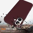 For iPhone 17 Shockproof Silicone Magsafe Phone Case(Plum Color) - 2