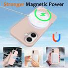 For iPhone 17 Shockproof Silicone Magsafe Phone Case(Sand Pink) - 3