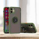 For iPhone 11 Pro Q Shadow 1 Generation Series TPU + PC Protective Case with 360 Degrees Rotate Ring Holder(Grass Green) - 1