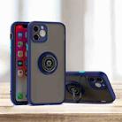 For iPhone 11 Pro Q Shadow 1 Generation Series TPU + PC Protective Case with 360 Degrees Rotate Ring Holder(Blue) - 1