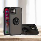 For iPhone 11 Pro Max Q Shadow 1 Generation Series TPU + PC Protective Case with 360 Degrees Rotate Ring Holder(Grey) - 1