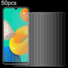 For Samsung Galaxy M32 50pcs 0.26mm 9H 2.5D High Aluminum Tempered Glass Film - 1