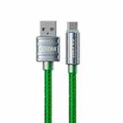 WK WDC-203a 6A USB to USB-C/Type-C Data Cable, Length: 1m(Green) - 1