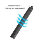 Diamond Texture  Aluminum Alloy Extension Rod Tube(Black) - 3