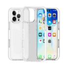 For iPhone 16 Pro Max Two-color Shockproof High Transparency TPU Phone Case(White) - 1