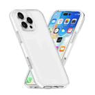 For iPhone 16 Pro Max Two-color Shockproof High Transparency TPU Phone Case(White) - 3