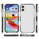 For iPhone 16 Plus Two-color Shockproof High Transparency TPU Phone Case(Black) - 2