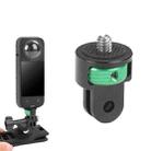 1/4 inch Screw Adjustable Metal Action Camera Adapter(Green Black) - 1