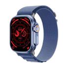 WS-E9 Ultra 2.2 inch IP67 Waterproof Loop Nylon Band Smart Watch, Support Heart Rate / NFC(Blue) - 1