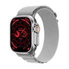 WS-E9 Ultra 2.2 inch IP67 Waterproof Loop Nylon Band Smart Watch, Support Heart Rate / NFC(Silver) - 1