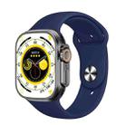 WS-E9 Ultra 2.2 inch IP67 Waterproof Silicone Band Smart Watch, Support Heart Rate / NFC(Blue) - 1