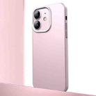 For iPhone 11 Frosted Metal Material Phone Case with Lens Protection(Pink) - 1