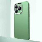 For iPhone 11 Pro Frosted Metal Material Phone Case with Lens Protection(Green) - 1