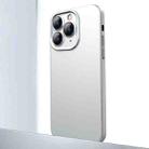 For iPhone 11 Pro Max Frosted Metal Material Phone Case with Lens Protection(White) - 1