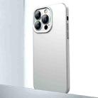 For iPhone 12 Pro Max Frosted Metal Material Phone Case with Lens Protection(White) - 1