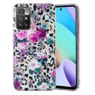 For Xiaomi Redmi 10 IMD Shell Pattern TPU Phone Case(Leopard Flower) - 1