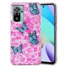 For Xiaomi Redmi Note 10 IMD Shell Pattern TPU Phone Case(Colorful Butterfly) - 1