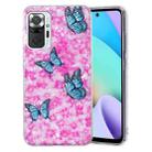 For Xiaomi Redmi Note 10 Pro IMD Shell Pattern TPU Phone Case(Colorful Butterfly) - 1