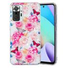 For Xiaomi Redmi Note 10 Pro IMD Shell Pattern TPU Phone Case(Butterfly Flower) - 1