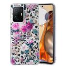 For Xiaomi 11T / 11T Pro IMD Shell Pattern TPU Phone Case(Leopard Flower) - 1