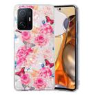 For Xiaomi 11T / 11T Pro IMD Shell Pattern TPU Phone Case(Butterfly Flower) - 1