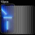 For iPhone 13 / 13 Pro 10pcs 0.26mm 9H 2.5D High Aluminum Tempered Glass Film - 1
