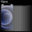 For iPhone 12 mini 10pcs 0.26mm 9H 2.5D High Aluminum Tempered Glass Film - 1
