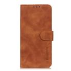 For iPhone 16 KHAZNEH Retro Texture Leather Phone Case(Brown) - 3