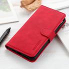 For iPhone 16 KHAZNEH Retro Texture Leather Phone Case(Red) - 2
