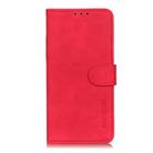 For iPhone 16 KHAZNEH Retro Texture Leather Phone Case(Red) - 3