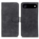 For iPhone 17 Air KHAZNEH Retro Texture Leather Phone Case(Black) - 1