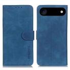 For iPhone 17 Air KHAZNEH Retro Texture Leather Phone Case(Blue) - 1