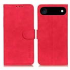 For iPhone 17 Air KHAZNEH Retro Texture Leather Phone Case(Red) - 1