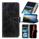 For iPhone 15 Plus Retro Crazy Horse Texture Horizontal Flip Leather Phone Case(Black) - 1