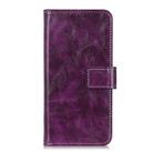 For iPhone 16 Retro Crazy Horse Texture Horizontal Flip Leather Phone Case(Purple) - 3