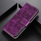 For iPhone SE 2024 Retro Crazy Horse Texture Horizontal Flip Leather Phone Case(Purple) - 2