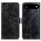 For iPhone 17 Air Retro Crazy Horse Texture Horizontal Flip Leather Phone Case(Black) - 1