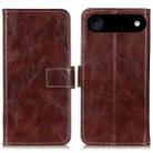 For iPhone 17 Air Retro Crazy Horse Texture Horizontal Flip Leather Phone Case(Brown) - 1